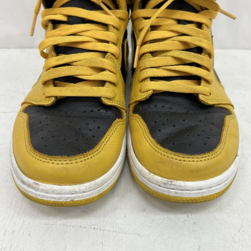 ナイキ NIKE スニーカー スニーカー Air Jordan 1 Retro High OG 555088-701 エア ジョーダン ポレン 27.0cm 黒 / ブラック / black X 黄 / イエロー / yellow メンズ USED 古着 中古 50155191
