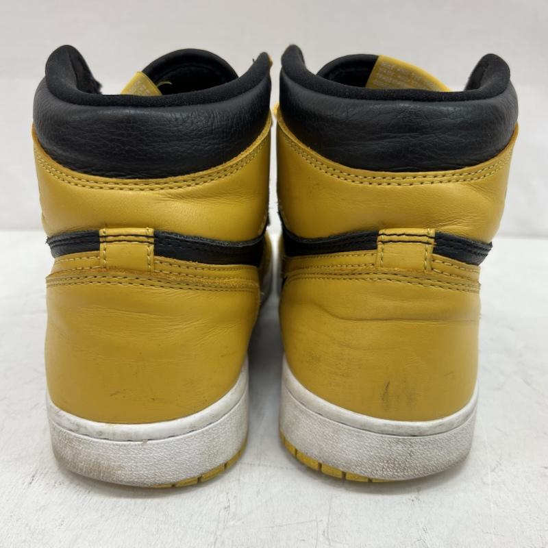 ナイキ NIKE スニーカー スニーカー Air Jordan 1 Retro High OG 555088-701 エア ジョーダン ポレン 27.0cm 黒 / ブラック / black X 黄 / イエロー / yellow メンズ USED 古着 中古 50155191