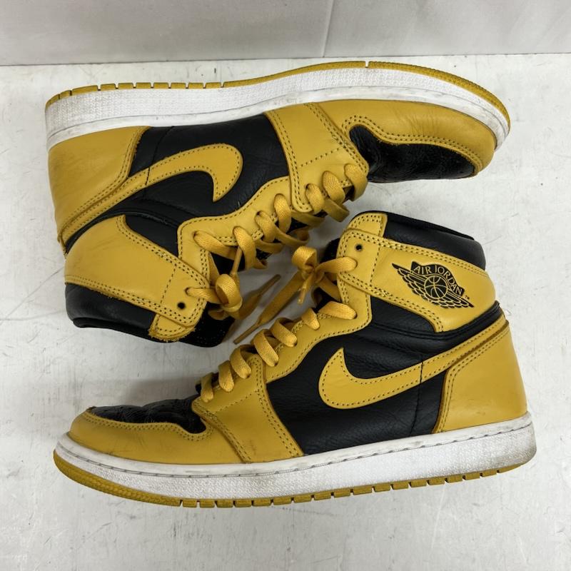 ナイキ NIKE スニーカー スニーカー Air Jordan 1 Retro High OG 555088-701 エア ジョーダン ポレン 27.0cm 黒 / ブラック / black X 黄 / イエロー / yellow メンズ USED 古着 中古 50155191