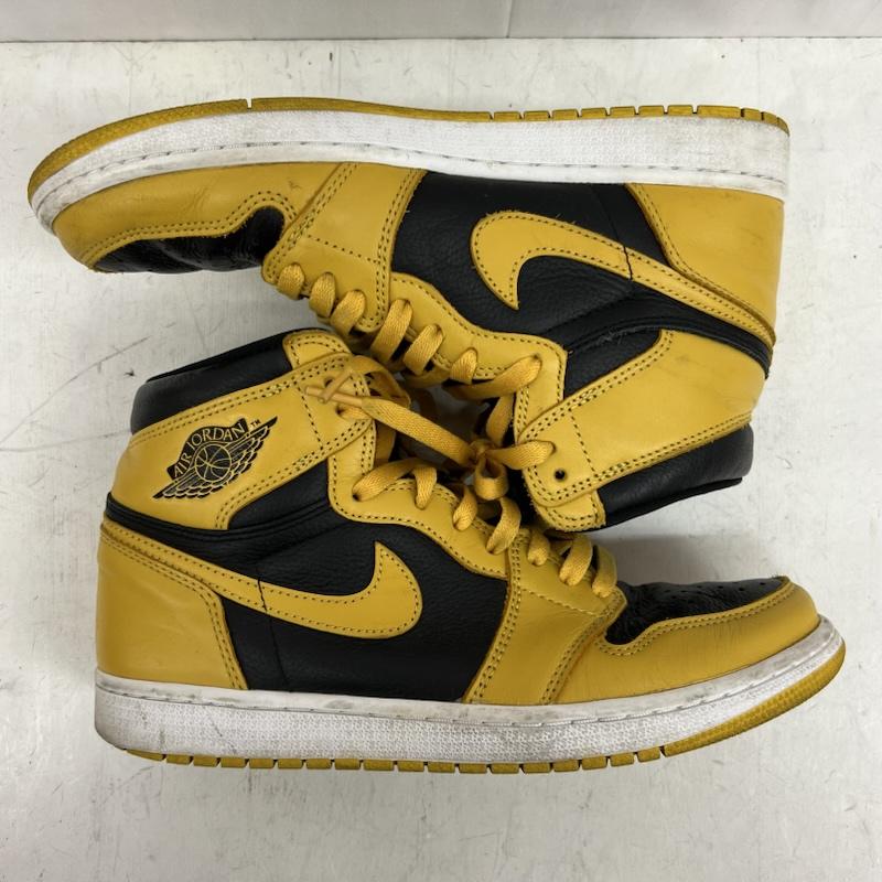 ナイキ NIKE スニーカー スニーカー Air Jordan 1 Retro High OG 555088-701 エア ジョーダン ポレン 27.0cm 黒 / ブラック / black X 黄 / イエロー / yellow メンズ USED 古着 中古 50155191