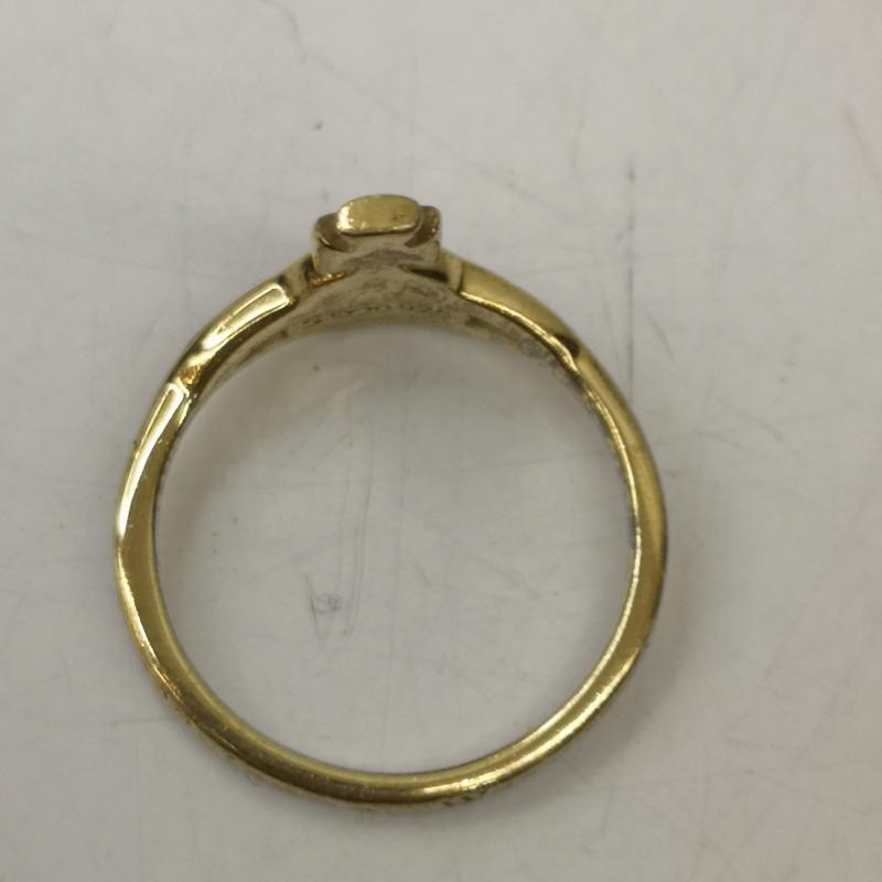 ヴィヴィアンウエストウッド Vivienne Westwood アクセサリー 指輪 オーブ シルバー ケイトリング SV925 サイズS 12号 - 黒 / ブラック / black X 金 / ゴールド / gold color メンズ USED 古着 中古 50155194