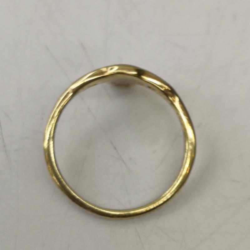 ヴィヴィアンウエストウッド Vivienne Westwood アクセサリー 指輪 オーブ シルバー ケイトリング SV925 サイズS 12号 - 黒 / ブラック / black X 金 / ゴールド / gold color メンズ USED 古着 中古 50155194