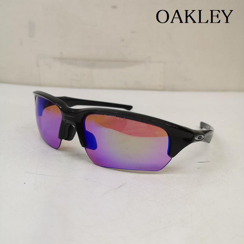 オークリー OAKLEY めがね・サングラス サングラス フラックベータ oo9372-0565 ローブリッジフィット サングラス プリズム - 黒 / ブラック / black メンズ USED 古着 中古 50155197