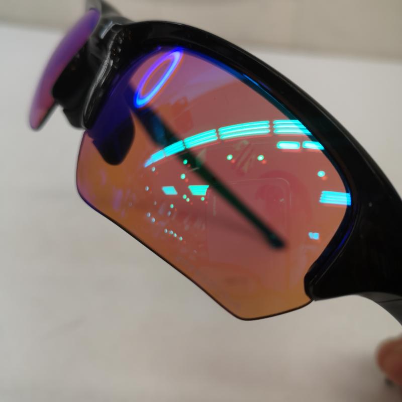 オークリー OAKLEY めがね・サングラス サングラス フラックベータ oo9372-0565 ローブリッジフィット サングラス プリズム - 黒 / ブラック / black メンズ USED 古着 中古 50155197