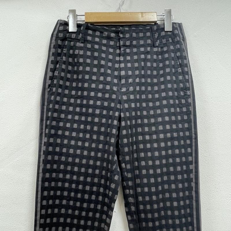 イッセイミヤケハート ISSEY MIYAKE Haat パンツ ワークパンツ、ペインターパンツ チェック柄 パンツ ストレッチ ジッパーフライ 3 チェック チャコールグレー / チャコールグレー / X 黒 / ブラック / black レディース USED 古着 中古 50155199