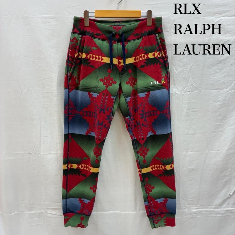 ラルフローレン RALPHLAUREN ボトムス ボトムス RLX ネイティブ柄 イージー スウェットパンツ - 総柄 X ネイティブ柄 X ロゴ、文字 X 刺繍 マルチカラー / マルチカラー / multicolor メンズ USED 古着 中古 50155214