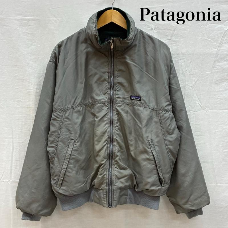 パタゴニア patagonia ジャケット、上着 ジャンパー、ブルゾン 90s USA製 シェルド シンチラ ジャケット フリース ライナー オールド ヴィンテージ M ワンポイント X ロゴ、文字 灰 / グレー / gray X 緑 / グリーン / green メンズ USED 古着 中古 50155215