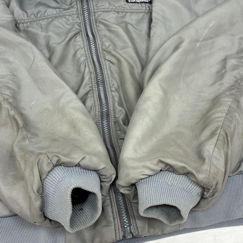 パタゴニア patagonia ジャケット、上着 ジャンパー、ブルゾン 90s USA製 シェルド シンチラ ジャケット フリース ライナー オールド ヴィンテージ M ワンポイント X ロゴ、文字 灰 / グレー / gray X 緑 / グリーン / green メンズ USED 古着 中古 50155215