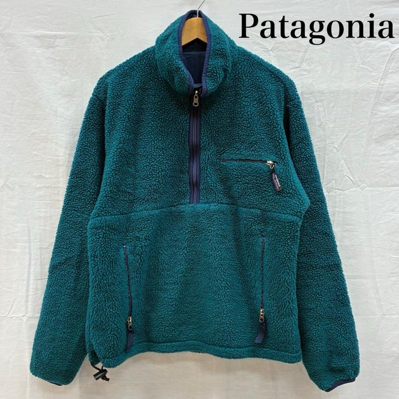パタゴニア patagonia ジャケット、上着 ジャンパー、ブルゾン 90s USA製 95AW パイル グリセード プルオーバー リバーシブル フリース ジャケット 29361 S ワンポイント X ロゴ、文字 メンズ USED 古着 中古 50155216