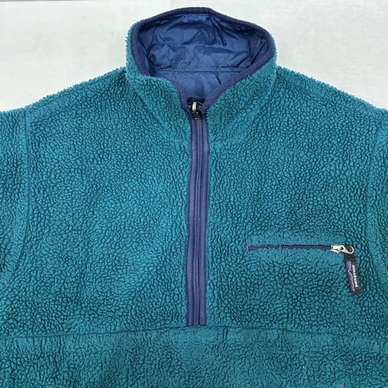パタゴニア patagonia ジャケット、上着 ジャンパー、ブルゾン 90s USA製 95AW パイル グリセード プルオーバー リバーシブル フリース ジャケット 29361 S ワンポイント X ロゴ、文字 メンズ USED 古着 中古 50155216