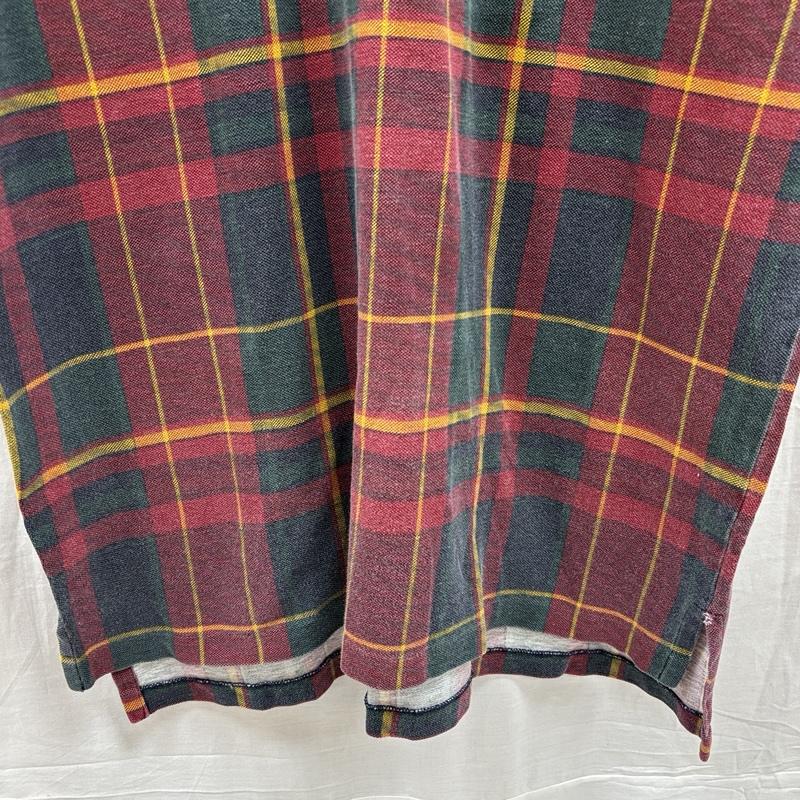 ポロバイラルフローレン Polo by RALPH LAUREN ポロシャツ 半袖 90年代 ビンテージ USA製 チェック 鹿の子 ポロシャツ 90s VINTAGE L チェック メンズ USED 古着 中古 50155220