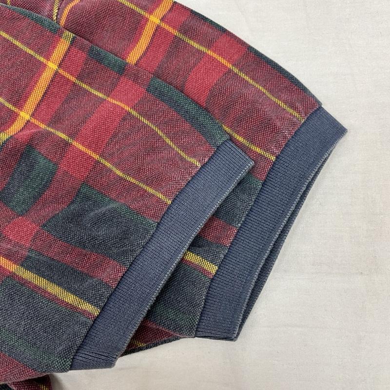 ポロバイラルフローレン Polo by RALPH LAUREN ポロシャツ 半袖 90年代 ビンテージ USA製 チェック 鹿の子 ポロシャツ 90s VINTAGE L チェック メンズ USED 古着 中古 50155220