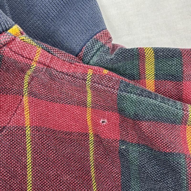 ポロバイラルフローレン Polo by RALPH LAUREN ポロシャツ 半袖 90年代 ビンテージ USA製 チェック 鹿の子 ポロシャツ 90s VINTAGE L チェック メンズ USED 古着 中古 50155220