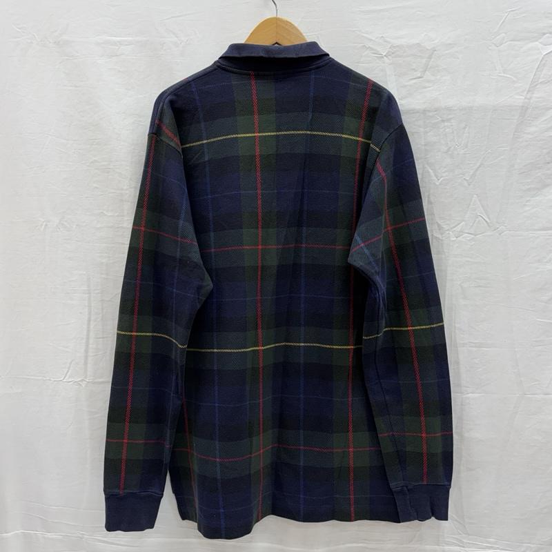ポロバイラルフローレン Polo by RALPH LAUREN ポロシャツ 長袖 90年代 ビンテージ USA製 チェック 長袖 ポロシャツ 90s VINTAGE L チェック メンズ USED 古着 中古 50155224