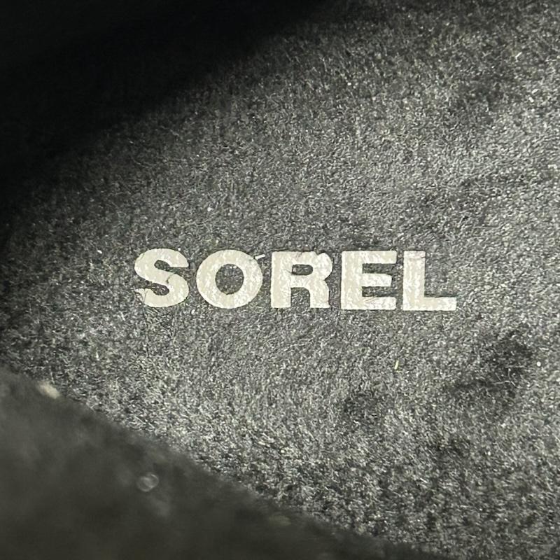 ソレル SOREL アウトドアシューズ アウトドアシューズ WHITNEY SHORT LACE PREMIUM オールレザー スノーブーツ ウィンターブーツ black US8/25cm US：8 無地 黒 / ブラック / black レディース USED 古着 中古 50155229