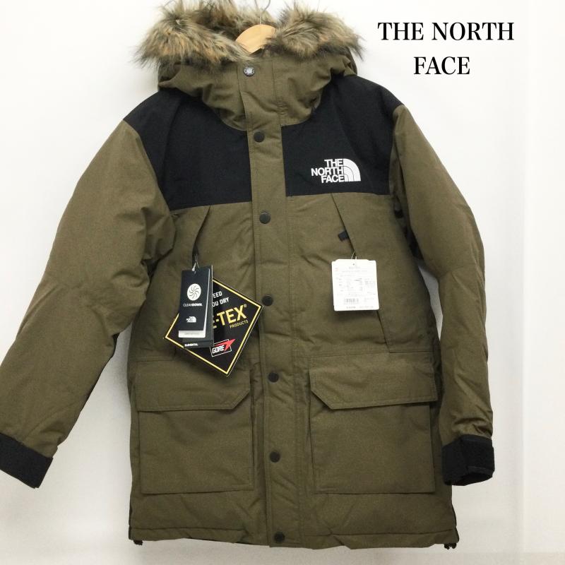 ザノースフェイス THE NORTH FACE コート ダウンコート THE NORTH FACE ザ ノースフェイス MOUNTAIN DOWN COAT マウンテンダウンコート ND91835 S 無地 カーキ / カーキ / khaki X 黒 / ブラック / black メンズ USED 古着 中古 50155231