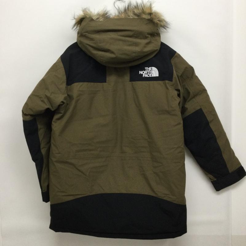 ザノースフェイス THE NORTH FACE コート ダウンコート THE NORTH FACE ザ ノースフェイス MOUNTAIN DOWN COAT マウンテンダウンコート ND91835 S 無地 カーキ / カーキ / khaki X 黒 / ブラック / black メンズ USED 古着 中古 50155231