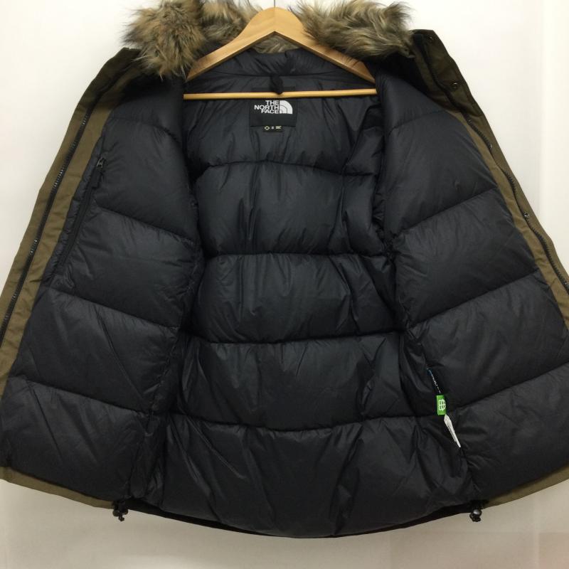 ザノースフェイス THE NORTH FACE コート ダウンコート THE NORTH FACE ザ ノースフェイス MOUNTAIN DOWN COAT マウンテンダウンコート ND91835 S 無地 カーキ / カーキ / khaki X 黒 / ブラック / black メンズ USED 古着 中古 50155231