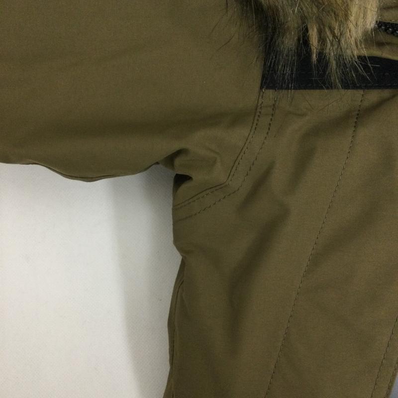 ザノースフェイス THE NORTH FACE コート ダウンコート THE NORTH FACE ザ ノースフェイス MOUNTAIN DOWN COAT マウンテンダウンコート ND91835 S 無地 カーキ / カーキ / khaki X 黒 / ブラック / black メンズ USED 古着 中古 50155231