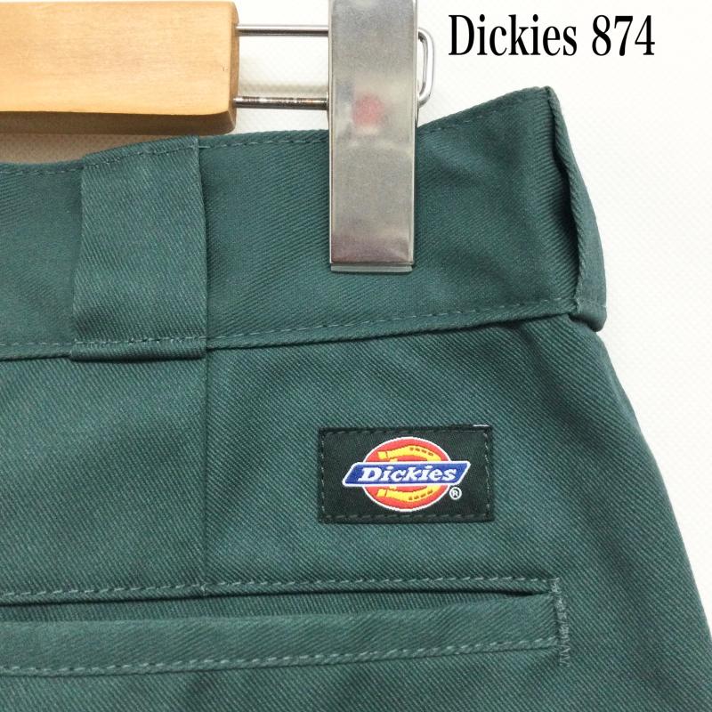 ディッキーズ Dickies パンツ ワークパンツ、ペインターパンツ ディッキーズ 874 ワークパンツ Dickies Original Fit Work Pants 32インチ 無地 緑 / グリーン / green メンズ USED 古着 中古 50155243