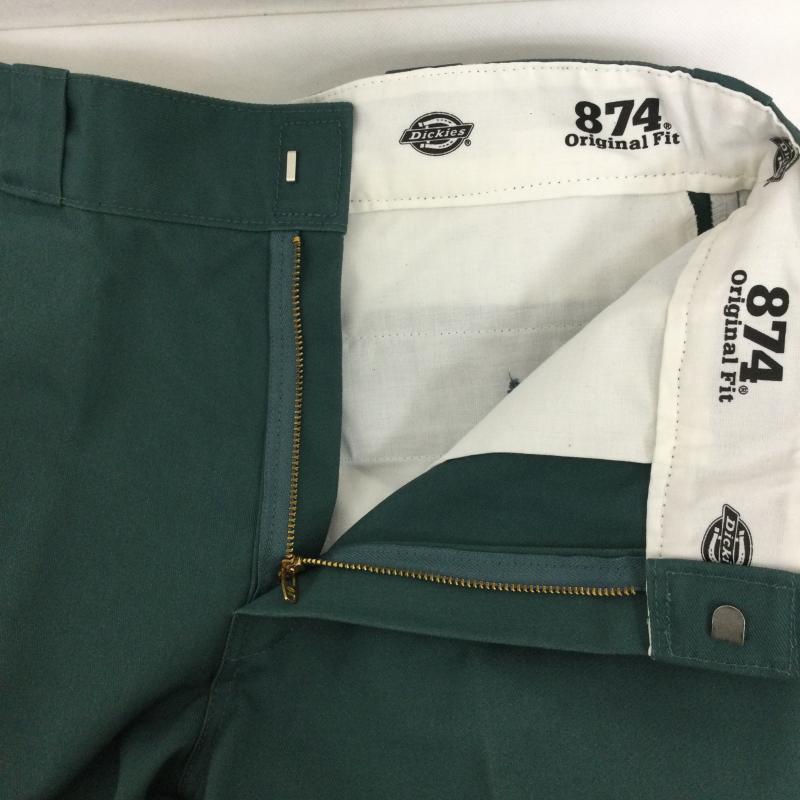 ディッキーズ Dickies パンツ ワークパンツ、ペインターパンツ ディッキーズ 874 ワークパンツ Dickies Original Fit Work Pants 32インチ 無地 緑 / グリーン / green メンズ USED 古着 中古 50155243