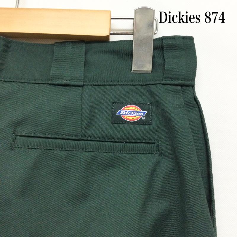 ディッキーズ Dickies パンツ ワークパンツ、ペインターパンツ ディッキーズ 874 ワークパンツ Dickies Original Fit Work Pants 32インチ 無地 緑 / グリーン / green メンズ USED 古着 中古 50155245