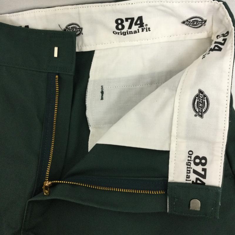 ディッキーズ Dickies パンツ ワークパンツ、ペインターパンツ ディッキーズ 874 ワークパンツ Dickies Original Fit Work Pants 32インチ 無地 緑 / グリーン / green メンズ USED 古着 中古 50155245