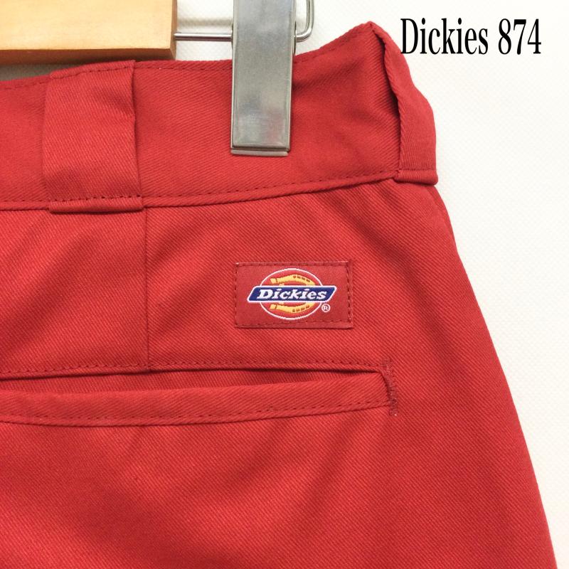ディッキーズ Dickies パンツ ワークパンツ、ペインターパンツ ディッキーズ 874 ワークパンツ Dickies Original Fit Work Pants 32インチ 無地 赤 / レッド / red メンズ USED 古着 中古 50155246