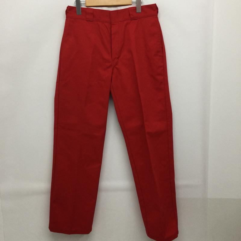 ディッキーズ Dickies パンツ ワークパンツ、ペインターパンツ ディッキーズ 874 ワークパンツ Dickies Original Fit Work Pants 32インチ 無地 赤 / レッド / red メンズ USED 古着 中古 50155246