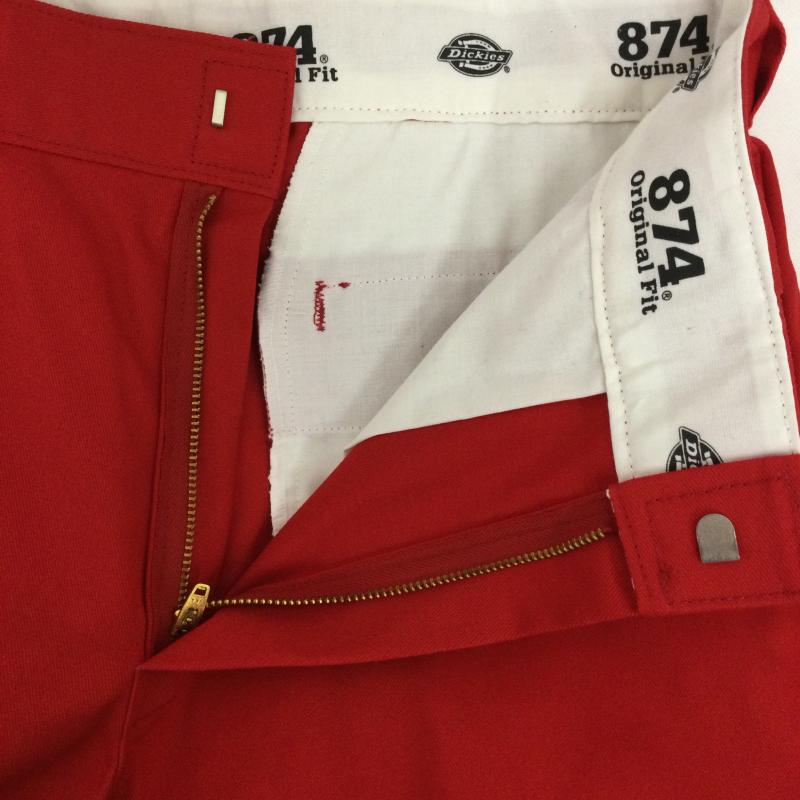 ディッキーズ Dickies パンツ ワークパンツ、ペインターパンツ ディッキーズ 874 ワークパンツ Dickies Original Fit Work Pants 32インチ 無地 赤 / レッド / red メンズ USED 古着 中古 50155246