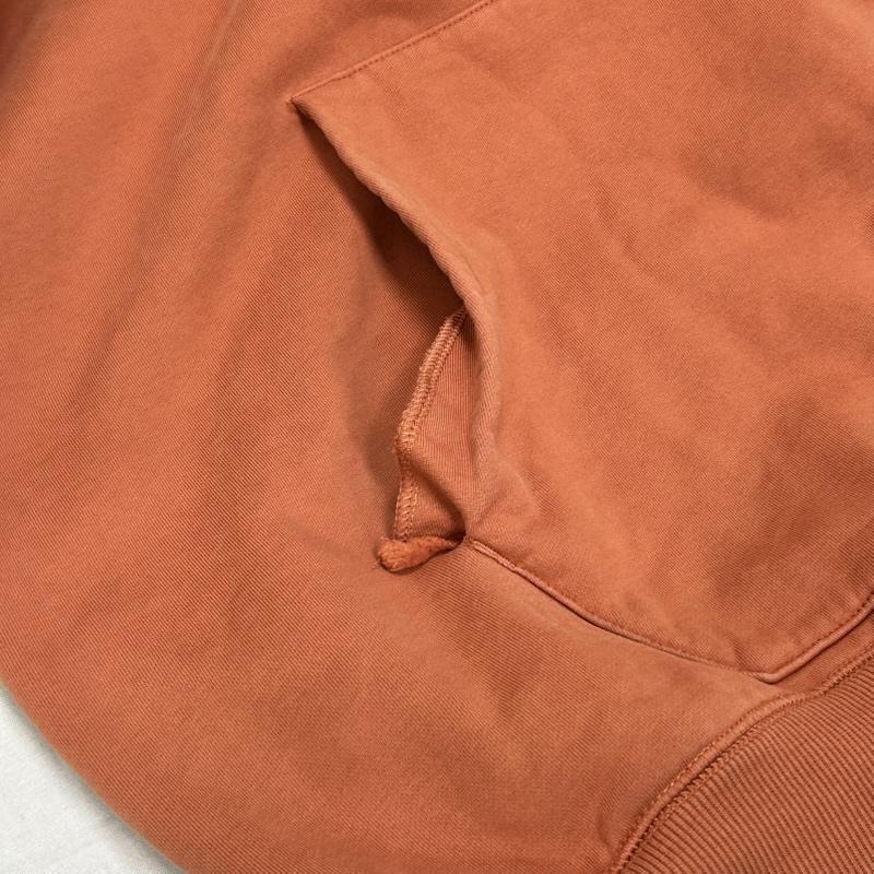 スタンプド STAMPD パーカー 長袖 BASE HOODIE 裏起毛 プルパーカー ジップ ワイドシルエット オレンジ M ロゴ、文字 X 無地 橙 / オレンジ / orange メンズ USED 古着 中古 50155254
