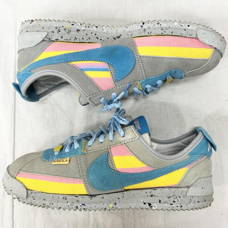 ナイキ NIKE スニーカー スニーカー DR1413-002 Union × Nike Cortez Light Smoke US:7/JPN25cm US：7 ロゴ、文字 灰 / グレー / gray X 桃 / ピンク / pink X 水色 / ライトブルー / メンズ USED 古着 中古 50155264
