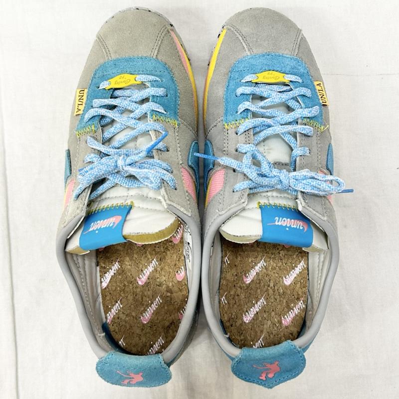 ナイキ NIKE スニーカー スニーカー DR1413-002 Union × Nike Cortez Light Smoke US:7/JPN25cm US：7 ロゴ、文字 灰 / グレー / gray X 桃 / ピンク / pink X 水色 / ライトブルー / メンズ USED 古着 中古 50155264