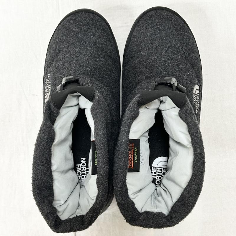 ザノースフェイス THE NORTH FACE アウトドアシューズ アウトドアシューズ nfw51979 W Nuptse Bootie Wool V short チャコールグレー US7/24cm US：7 ロゴ、文字 チャコールグレー / チャコールグレー / レディース USED 古着 中古 50155268
