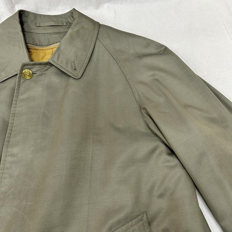 古着 USED コート コート一般 BURBERRYS  バーバリーズ ノバチェック ライナー付きステンカラーコート シルク混 カシミヤ c-tk83 - 無地 X チェック カーキ / カーキ / khaki メンズ USED 古着 中古 50155272