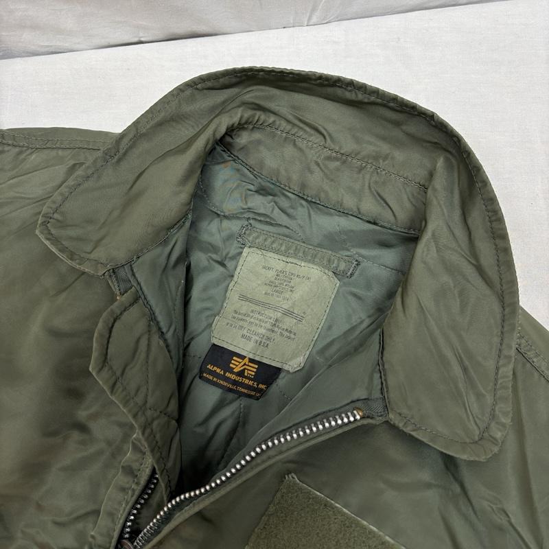 アルファ ALPHA ジャケット、上着 ジャンパー、ブルゾン 90年代 ビンテージ DLA5795210 CWU-45/P ミリタリー フライト ジャケット IDEAL ZIP 90s VINTAGE L メンズ USED 古着 中古 50155273