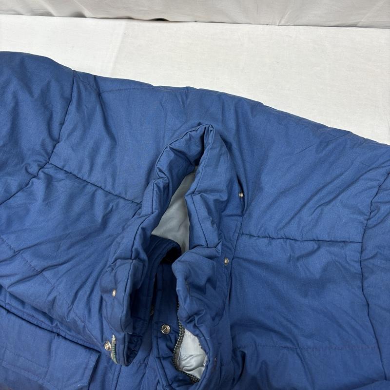 ザノースフェイス THE NORTH FACE ジャケット、上着 ダウンジャケット 70年代 ビンテージ 茶タグ ケアタグ付 ダウン ジャケット TALON ZIP フード付属無し 70s VINTAGE XL 青 / ブルー / blue メンズ USED 古着 中古 50155278