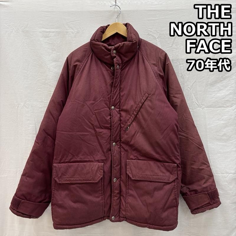 ザノースフェイス THE NORTH FACE ジャケット、上着 ダウンジャケット 70年代 ビンテージ 茶タグ ケアタグ付 ダウン ジャケット TALON ZIP フード付属無し 70s VINTAGE M メンズ USED 古着 中古 50155290