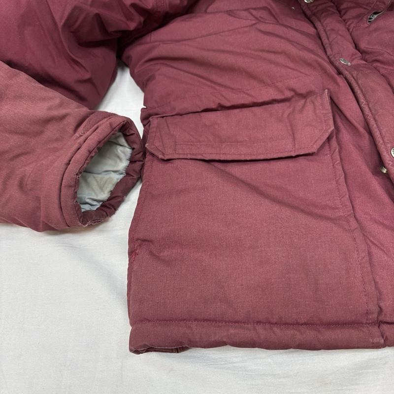 ザノースフェイス THE NORTH FACE ジャケット、上着 ダウンジャケット 70年代 ビンテージ 茶タグ ケアタグ付 ダウン ジャケット TALON ZIP フード付属無し 70s VINTAGE M メンズ USED 古着 中古 50155290