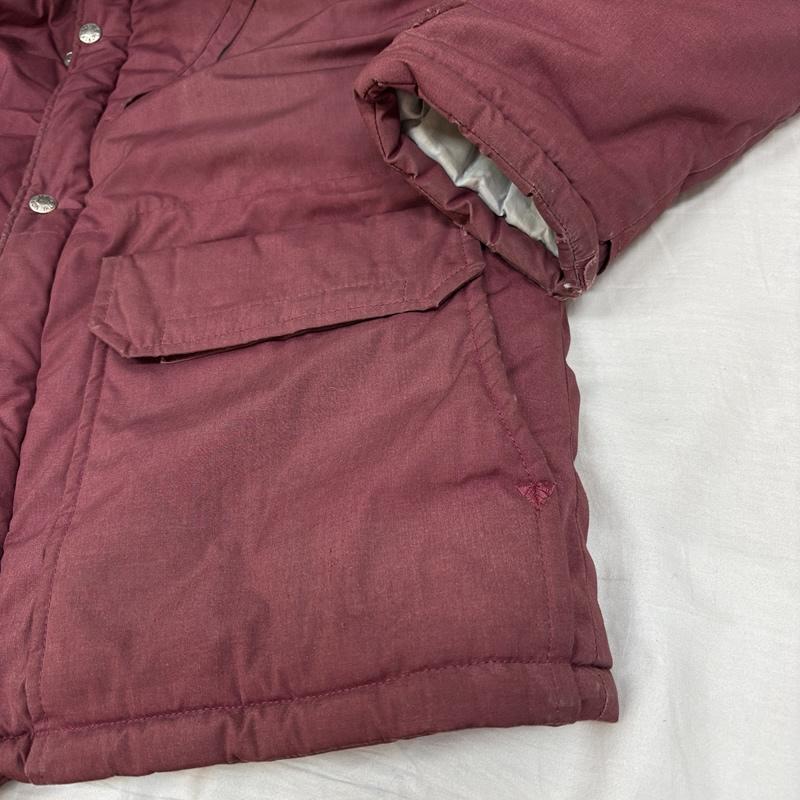 ザノースフェイス THE NORTH FACE ジャケット、上着 ダウンジャケット 70年代 ビンテージ 茶タグ ケアタグ付 ダウン ジャケット TALON ZIP フード付属無し 70s VINTAGE M メンズ USED 古着 中古 50155290