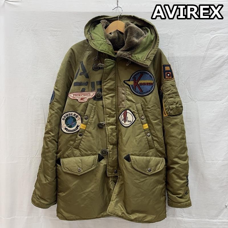 アヴィレックス AVIREX ジャケット、上着 ジャンパー、ブルゾン 6132057 A.C.C.PATCHED N-3B ミリタリー フライト ジャケット XL メンズ USED 古着 中古 50155292