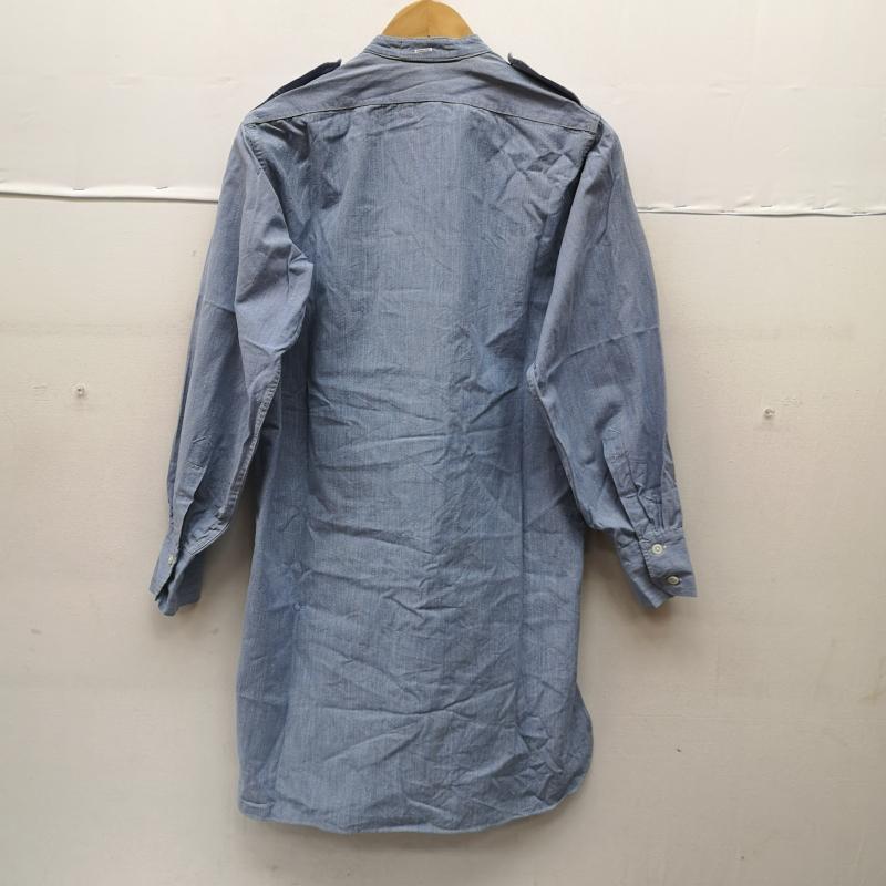 ヴィンテージ VINTAGE シャツ、ブラウス 長袖 50s 60s メトロポリタン ポリス ハケメ シャツ 青 / ブルー / blue メンズ USED 古着 中古 50155309