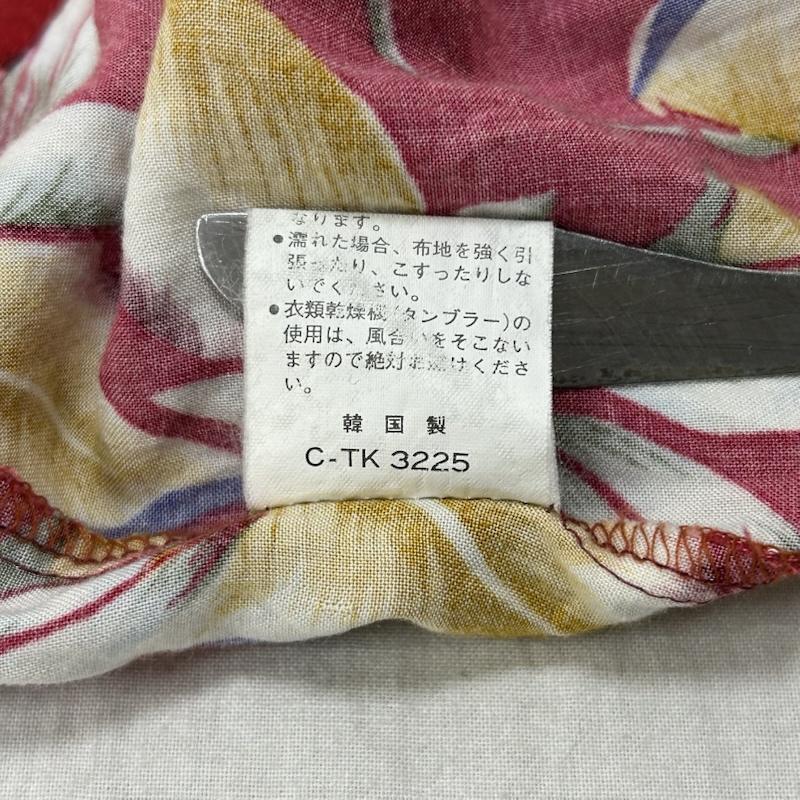 古着 USED シャツ、ブラウス 半袖 ETHNO BRAND アロハシャツ 開襟半袖シャツ レーヨン100％ M 総柄 赤 / レッド / red X 茶 / ブラウン / brown メンズ USED 古着 中古 50155328