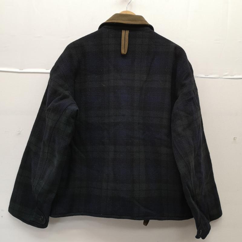 メンズビギ MEN S BIGI ジャケット、上着 ジャンパー、ブルゾン 90s Wool Fishing ハンティング フィッシング ジャケット 黒 / ブラック / black X 青 / ブルー / blue X 緑 / グリーン / green メンズ USED 古着 中古 50155330