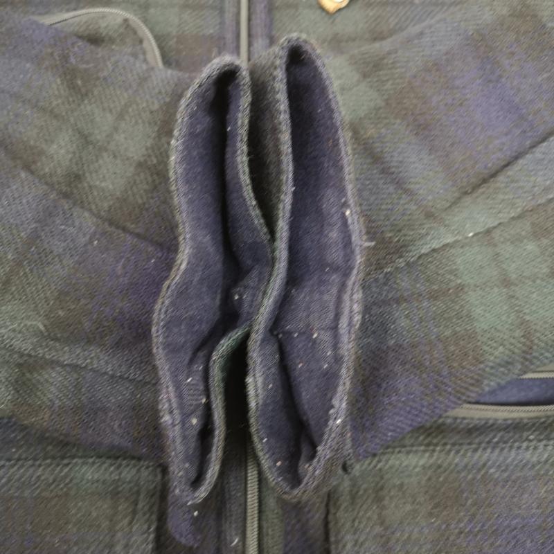メンズビギ MEN S BIGI ジャケット、上着 ジャンパー、ブルゾン 90s Wool Fishing ハンティング フィッシング ジャケット 黒 / ブラック / black X 青 / ブルー / blue X 緑 / グリーン / green メンズ USED 古着 中古 50155330