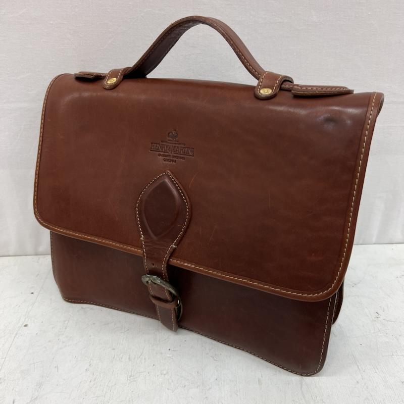 古着 USED ハンドバッグ ハンドバッグ HENRY MARTIN ヘンリーマーティン レザー サッチェルバッグ - 茶 / ブラウン / brown レディース USED 古着 中古 50155337