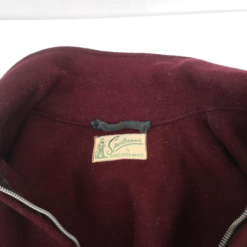 ヴィンテージ VINTAGE ジャケット、上着 ジャンパー、ブルゾン 40s Sportswear by GLOUCESTER MFG.CO ウール スポーツ ジャケット ボルドー / ボルドー / メンズ USED 古着 中古 50155347