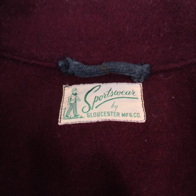 ヴィンテージ VINTAGE ジャケット、上着 ジャンパー、ブルゾン 40s Sportswear by GLOUCESTER MFG.CO ウール スポーツ ジャケット ボルドー / ボルドー / メンズ USED 古着 中古 50155347