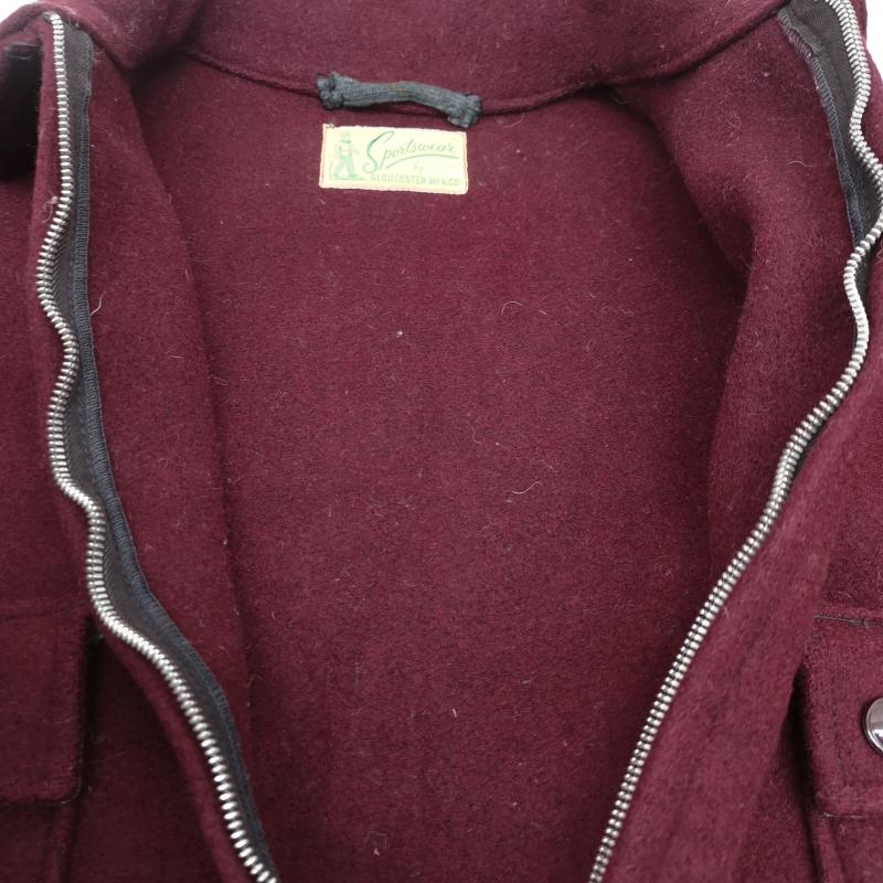 ヴィンテージ VINTAGE ジャケット、上着 ジャンパー、ブルゾン 40s Sportswear by GLOUCESTER MFG.CO ウール スポーツ ジャケット ボルドー / ボルドー / メンズ USED 古着 中古 50155347