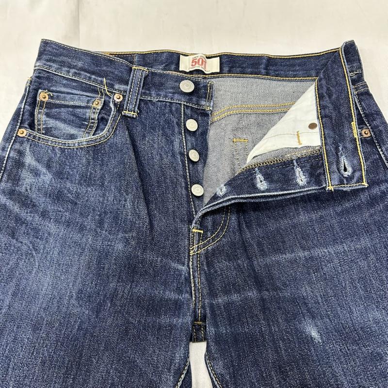 リーバイス Levi s パンツ デニム、ジーンズ 501 デニムパンツ Gパン 08501 ボタンフライ 赤タブ 濃紺 30インチ 無地 紺 / ネイビー / navy メンズ USED 古着 中古 50155355